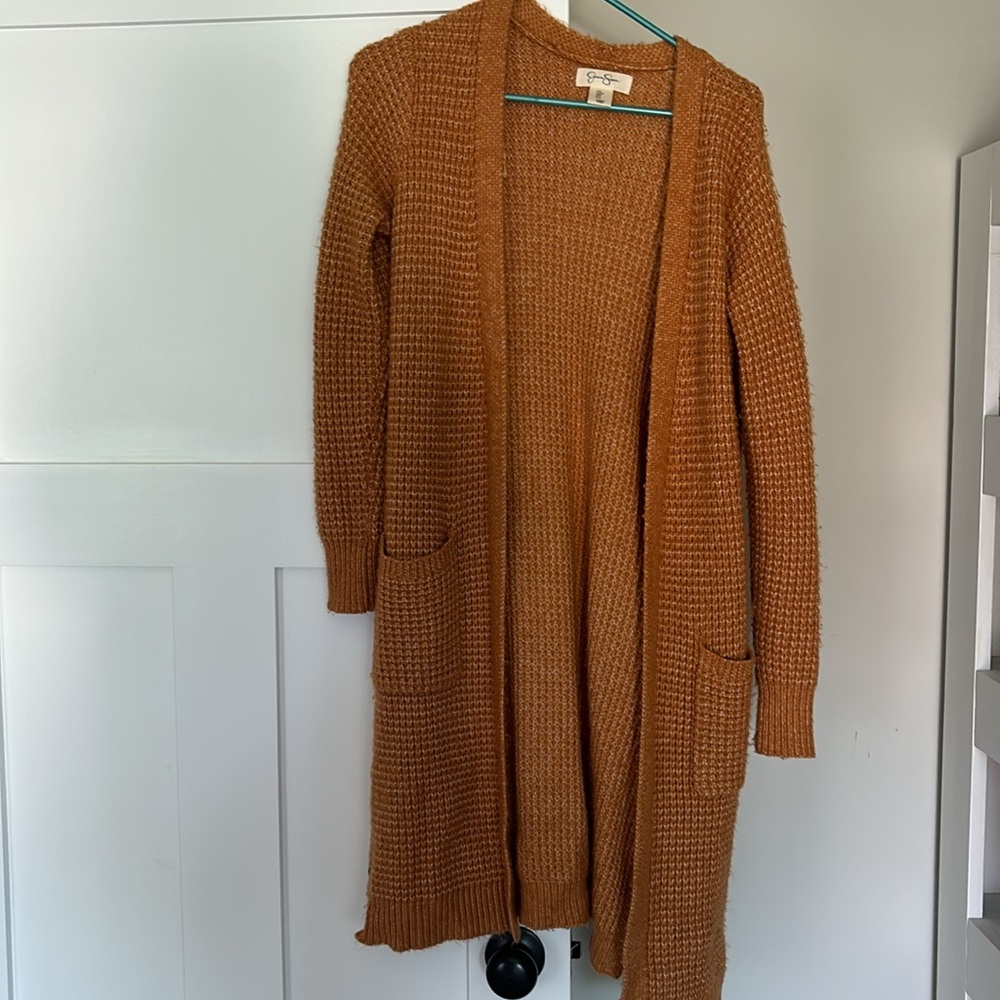 Jessica Simpson Mustard Sweater Cardigan